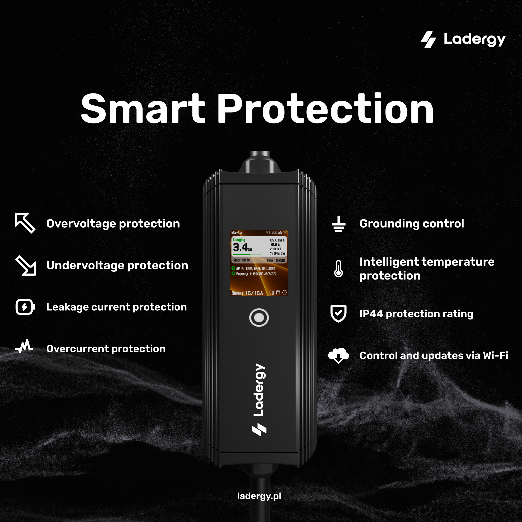 Portable EV Charger 16A Type 2 – 3.7 kW Mobile Charging Solution